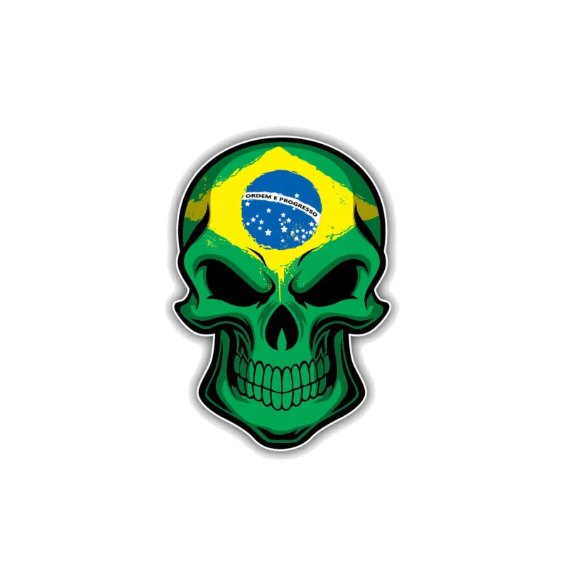 Car Accessories Ebay - Yaratıcı yansıtıcı araba Sticker brezilya bayrağı