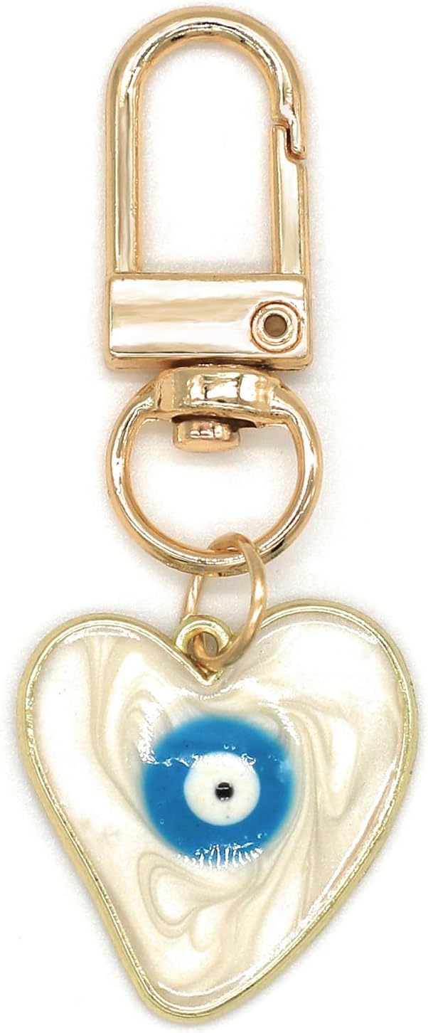 Car Accessories Evil Eye - Nazar Boncuklu Anahtarlıklar, Kalp Şeklinde Anahtarlıklar,