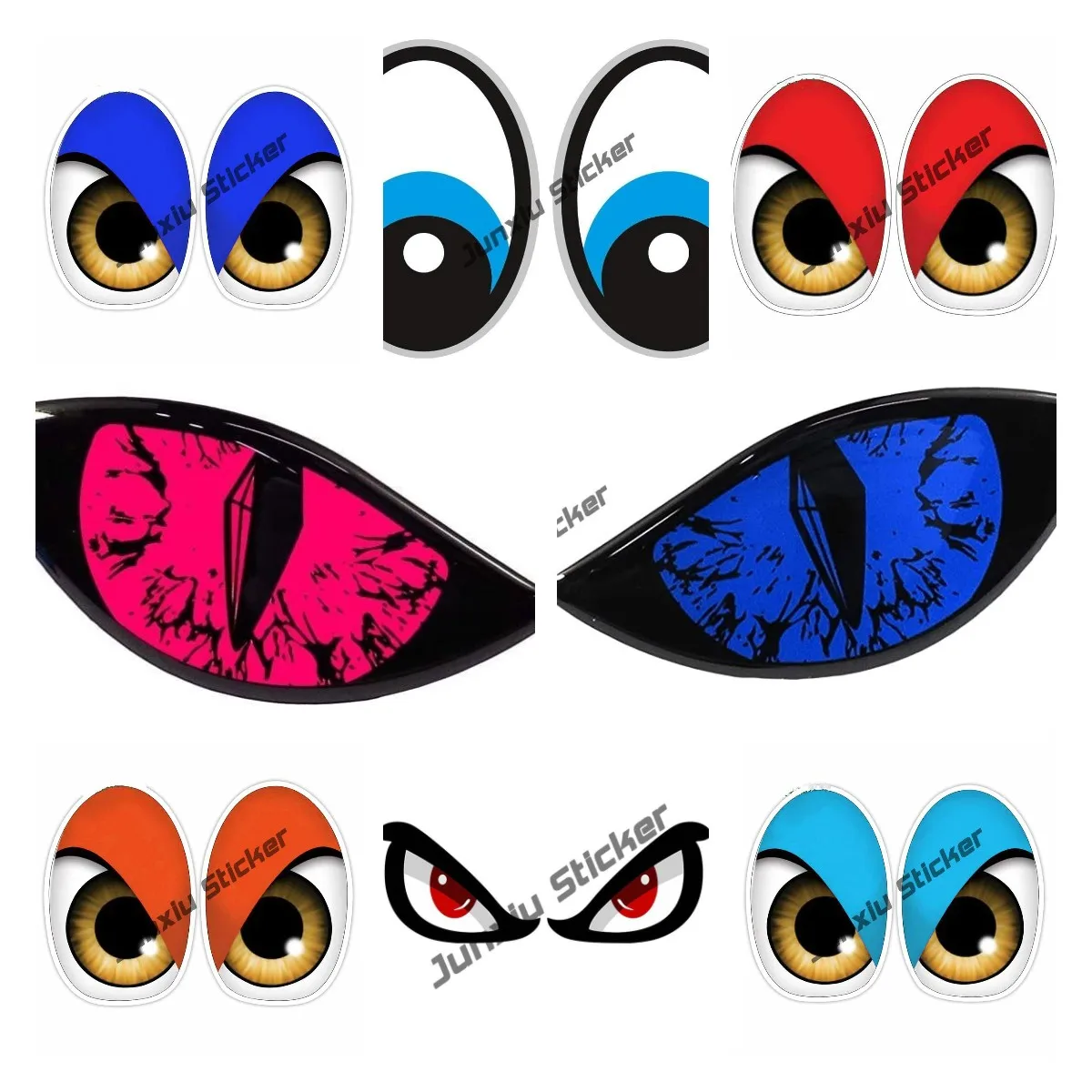 Car Accessories Evil Eye - Yansıtıcı Etiket 3D Nazar Araba Motosiklet