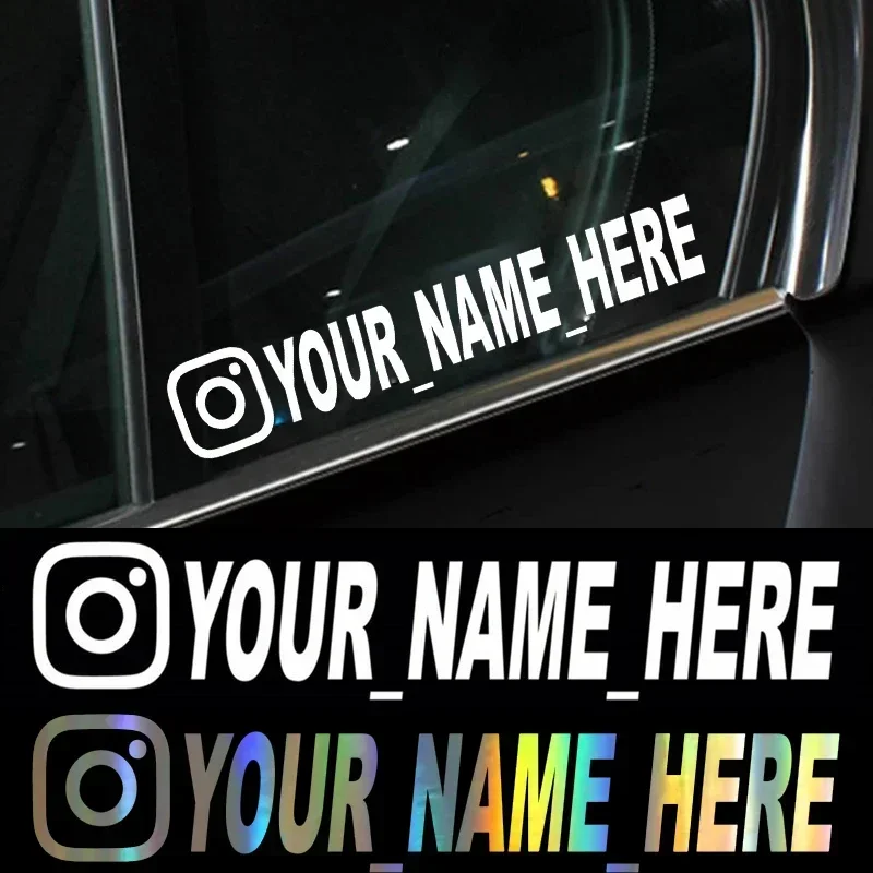 Car Accessories Ebay - Kullanıcı Adı Özel Kişiselleştirilmiş Instagram Vinil