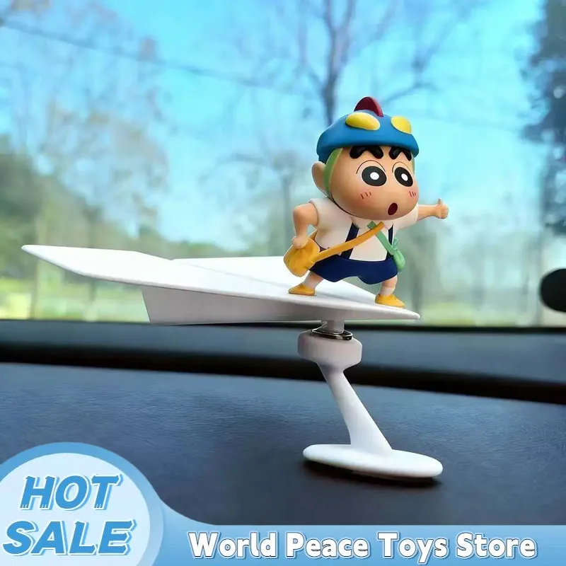 Car Accessories Inside - Döndürülebilir Uçak Şeklinde Crayon Shin-Chan Araba