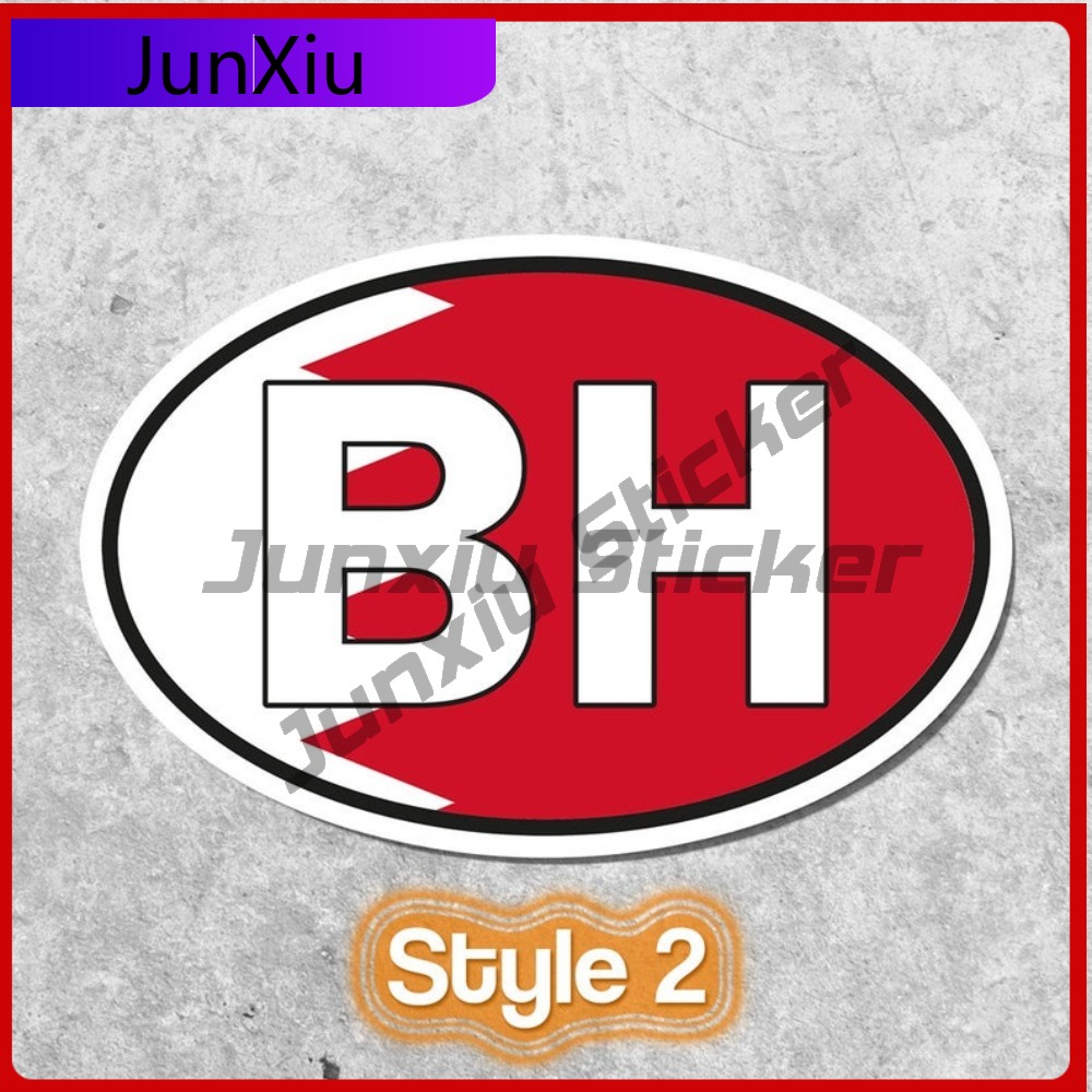Bahreyn BH Etiket Oval Bayrak  - Car Accessories Bahrain incelemesi ve fiyatı