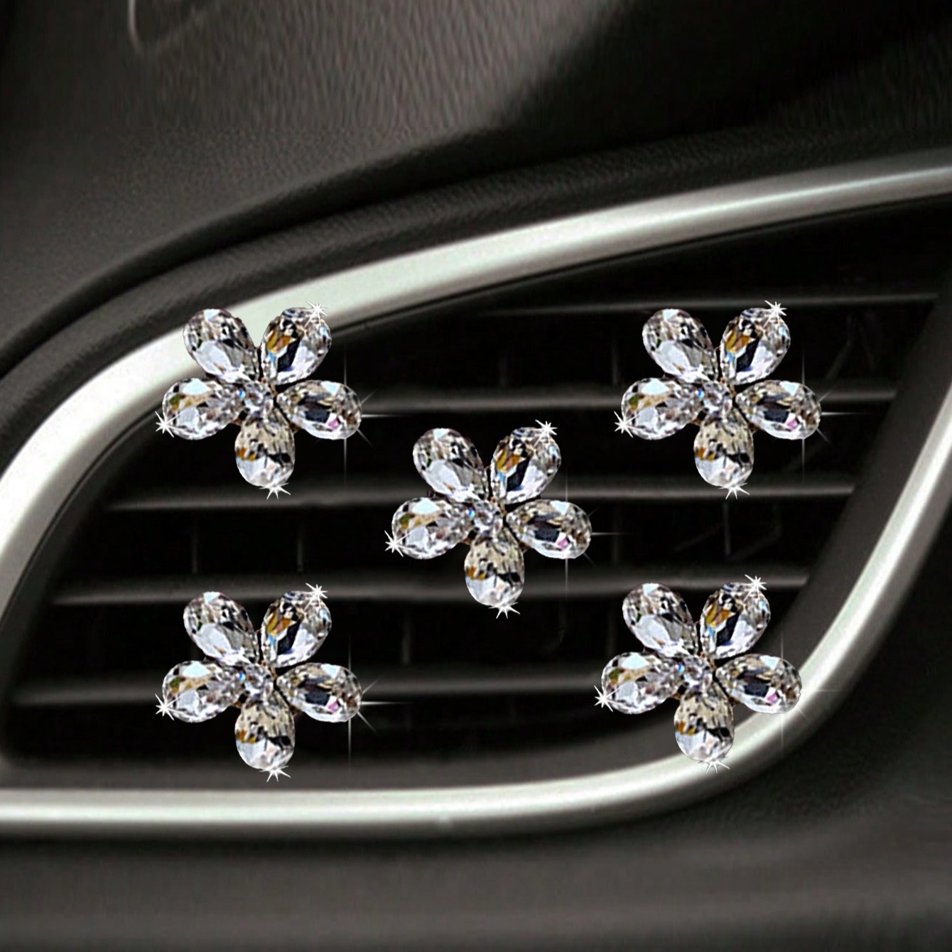 5 adet Bling Kristal Çiçek Ara - Car Accessories Evil Eye incelemesi ve fiyatı