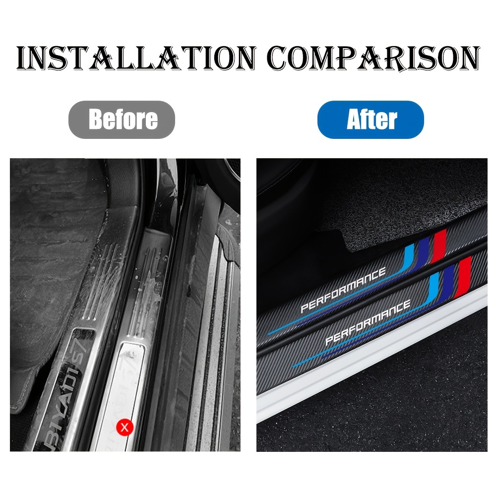 4 adet karbon Fiber eşik plaka - Car Accessories Ebay incelemesi ve fiyatı