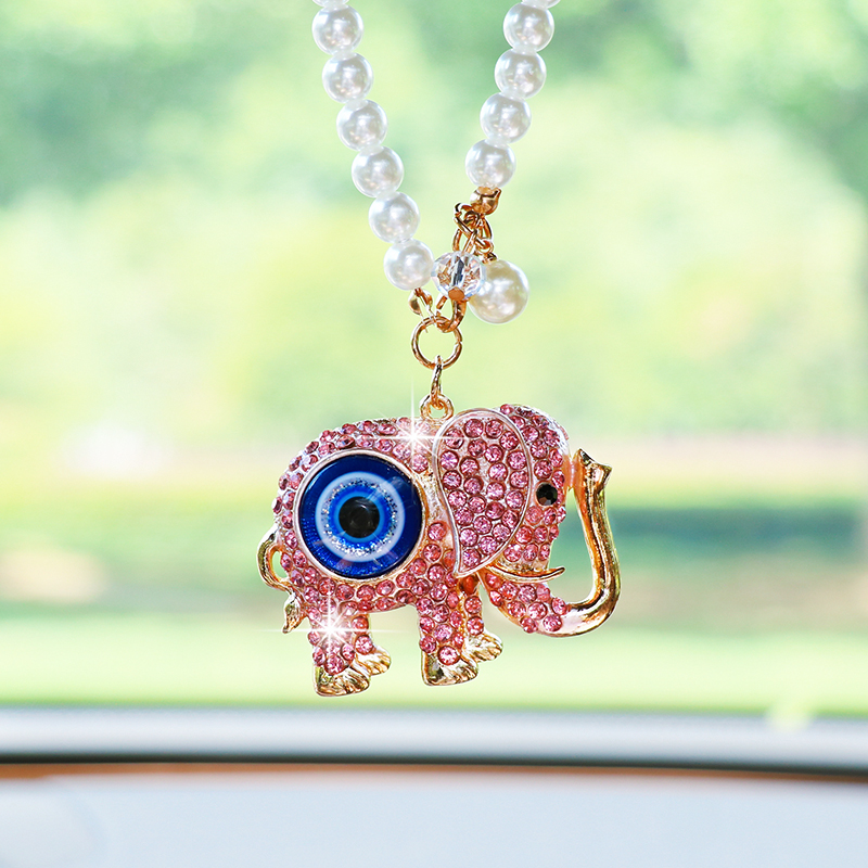 Yaratıcı Rhinestone Fil Araba  - Car Accessories Evil Eye incelemesi ve fiyatı