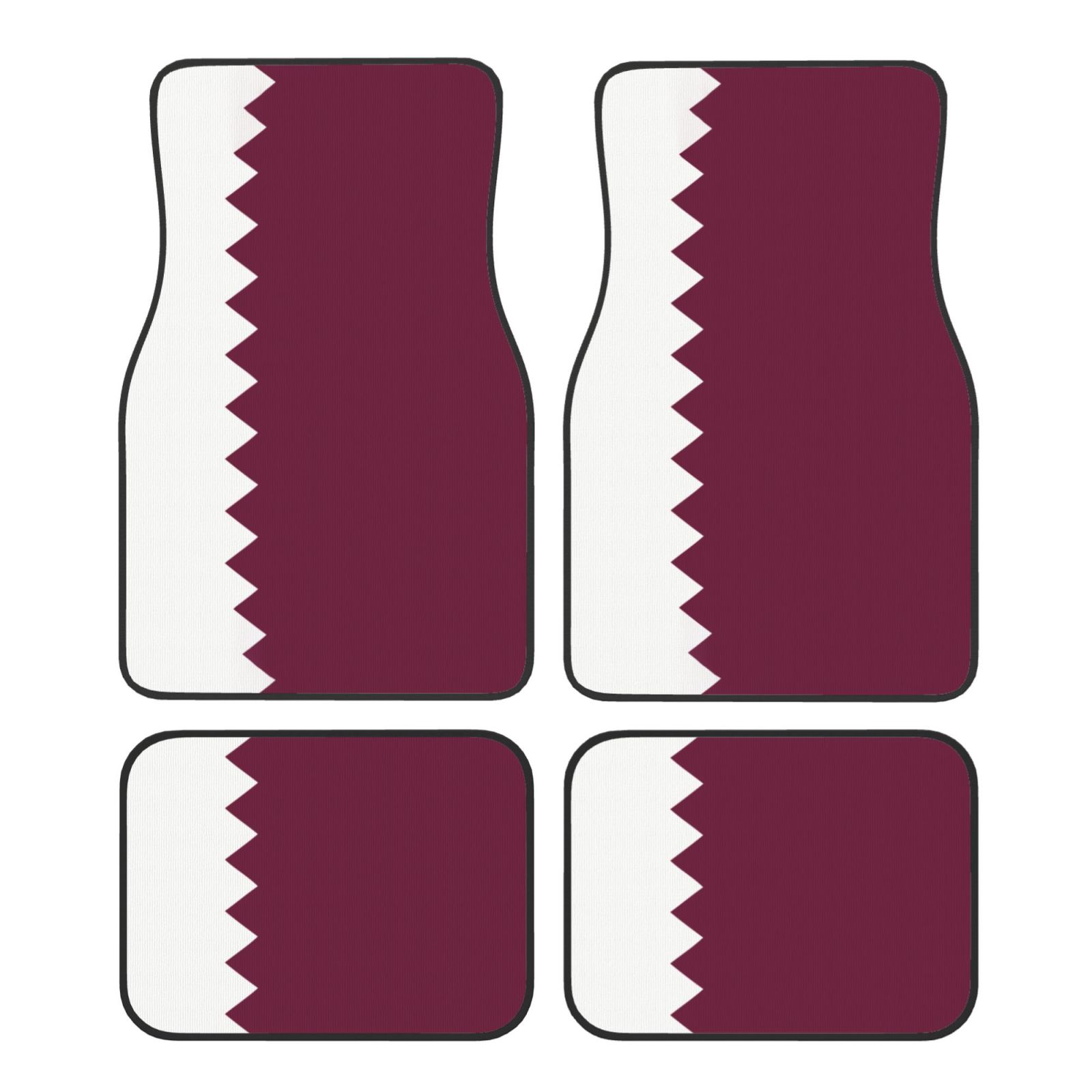 Katar Bayrağı Desenli 4 Parça  - Qatar Car Accessories incelemesi ve fiyatı